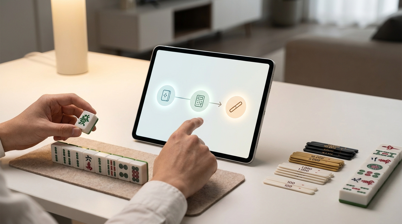 麻雀符計算機の使い方｜3ステップで簡単に点数がわかる
