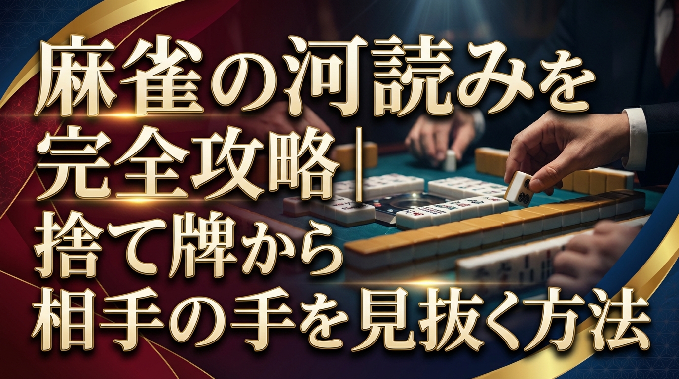 麻雀の河読みを完全攻略｜捨て牌から相手の手を見抜く方法