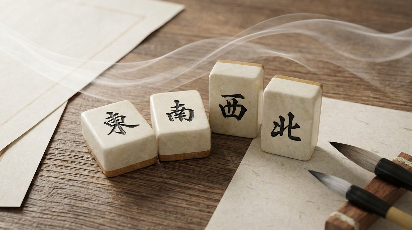 麻雀の東南西北（風牌）の読み方一覧