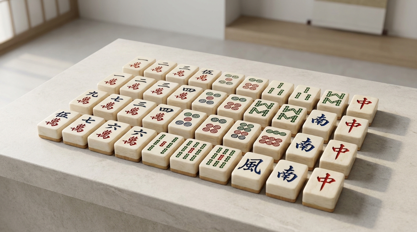 麻雀牌の漢字と読み方一覧【全34種】