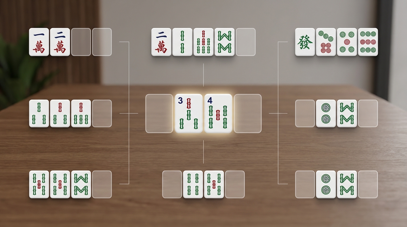両面待ちと他の待ち形を比較【図解付き一覧表】