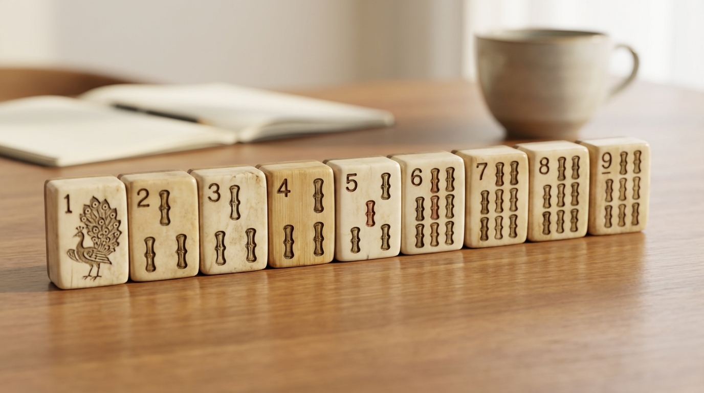 麻雀の数字1〜9の読み方一覧表