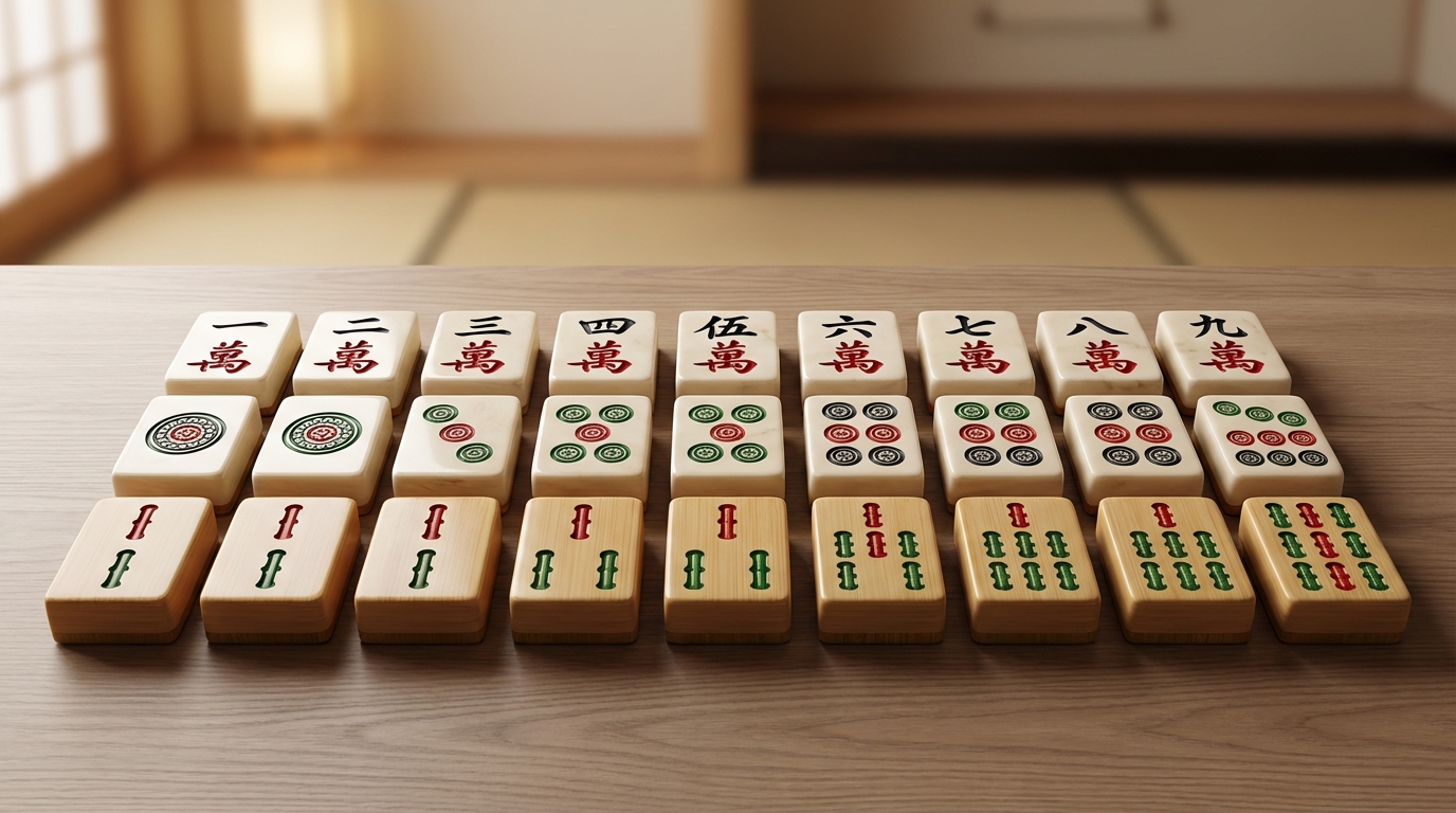 【早見表】麻雀の数字1〜9の読み方｜イー・リャン・サン・スー・ウー・ロー・チー・パー・キュー