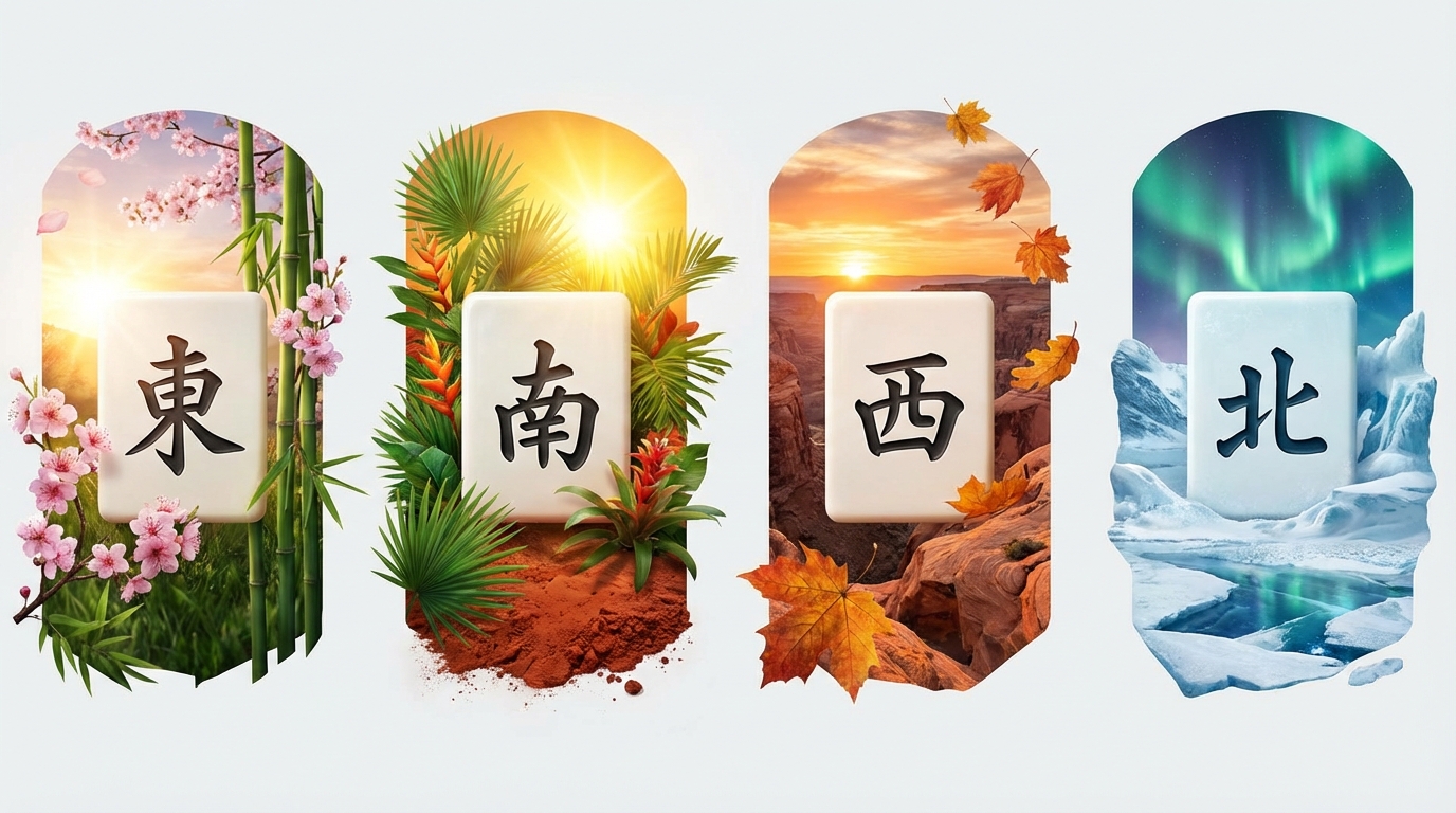 風牌（フォンパイ）の読み方｜東南西北の意味と覚え方