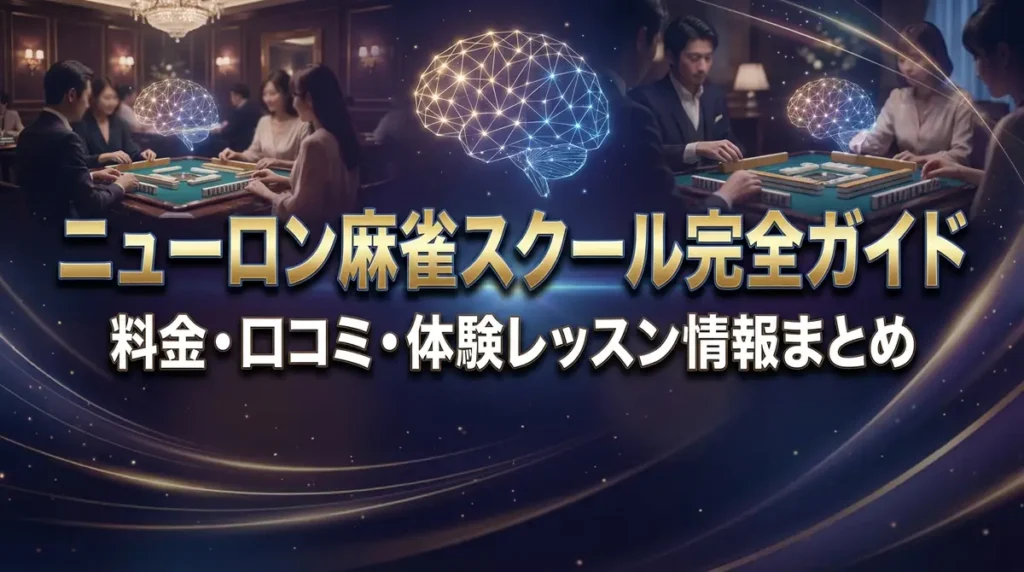 ニューロン麻雀スクール完全ガイド｜料金・口コミ・体験レッスン情報まとめ