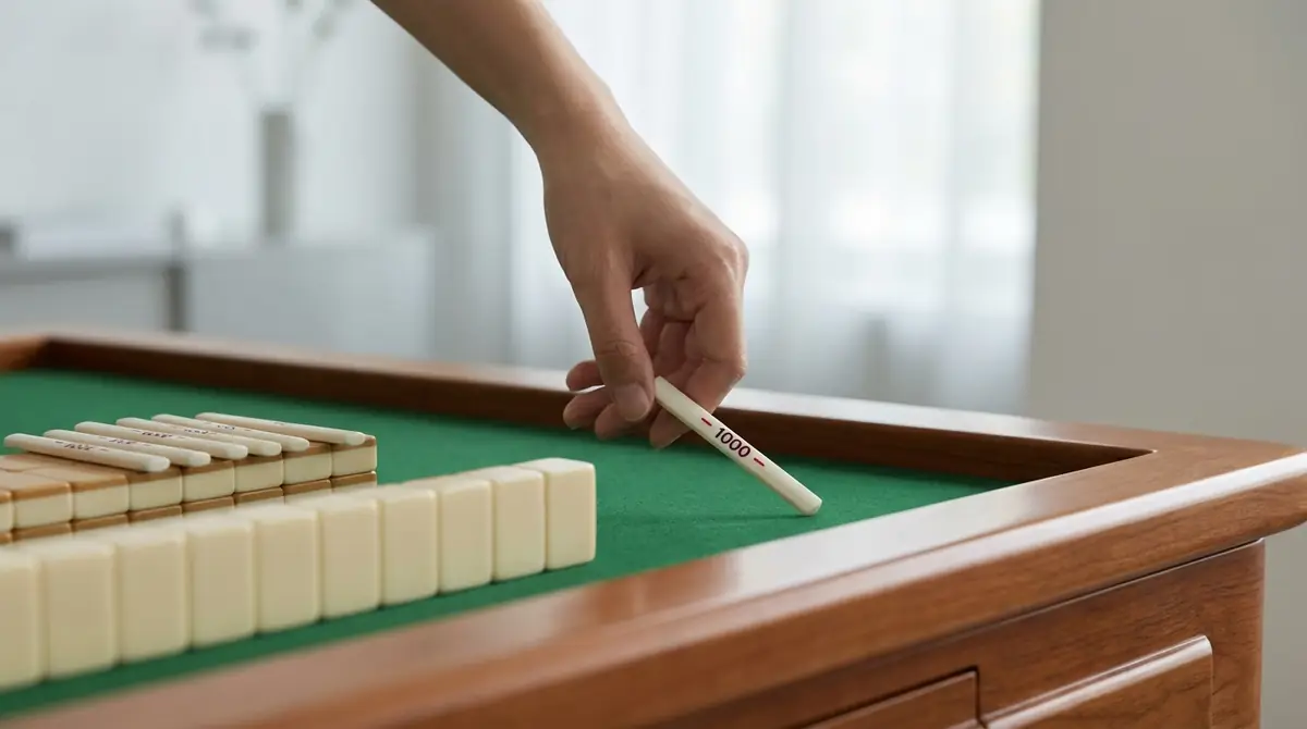 【結論】リーチ棒は1000点棒を場に出すこと｜30秒でわかる基本