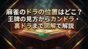 麻雀のドラの位置はどこ？王牌の見方からカンドラ・裏ドラまで図解で解説