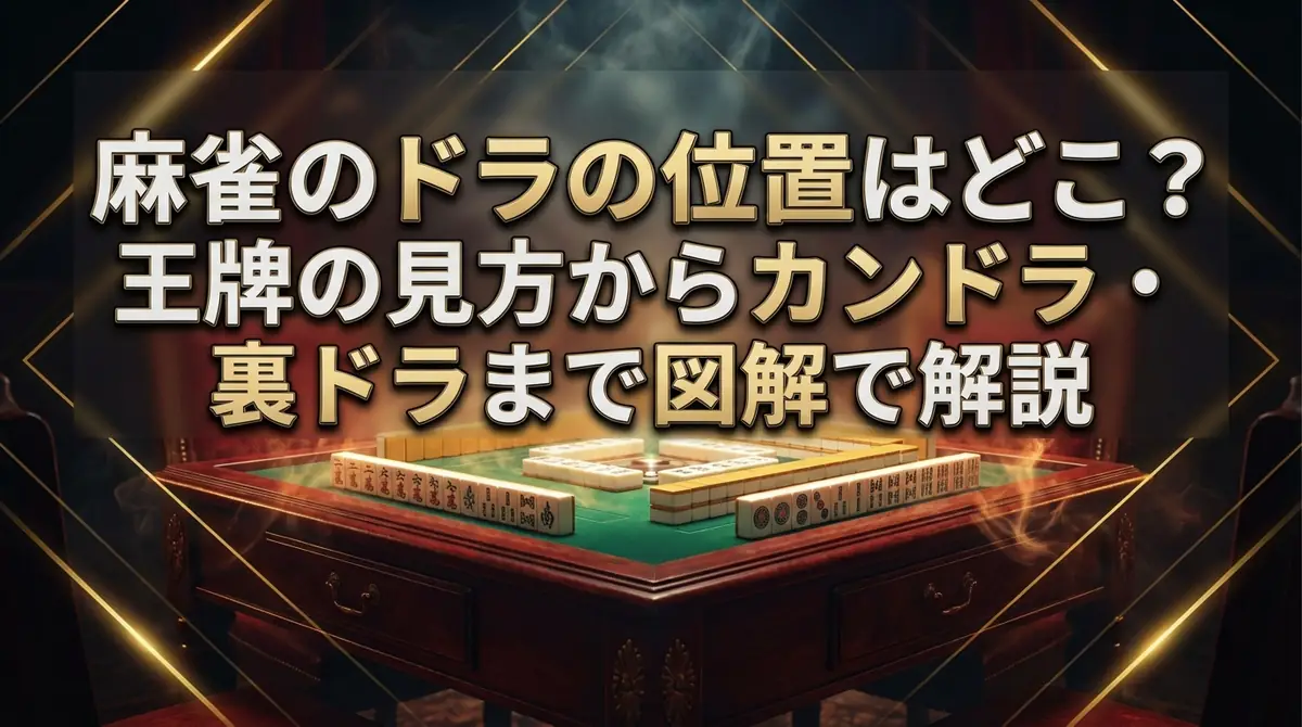 麻雀のドラの位置はどこ？王牌の見方からカンドラ・裏ドラまで図解で解説