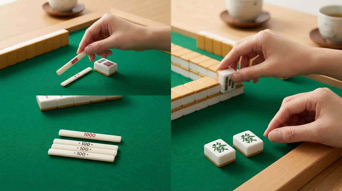 【結論】リーチ×ツモは2翻確定！子なら700/1300点からスタート