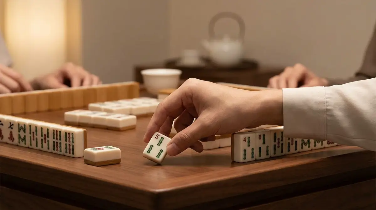 チーとは？連続する数牌で順子を作る鳴き【上家限定】