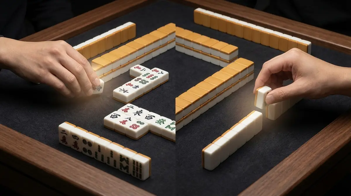 「ツモ」と「メンゼンツモ」の違いを図解で比較