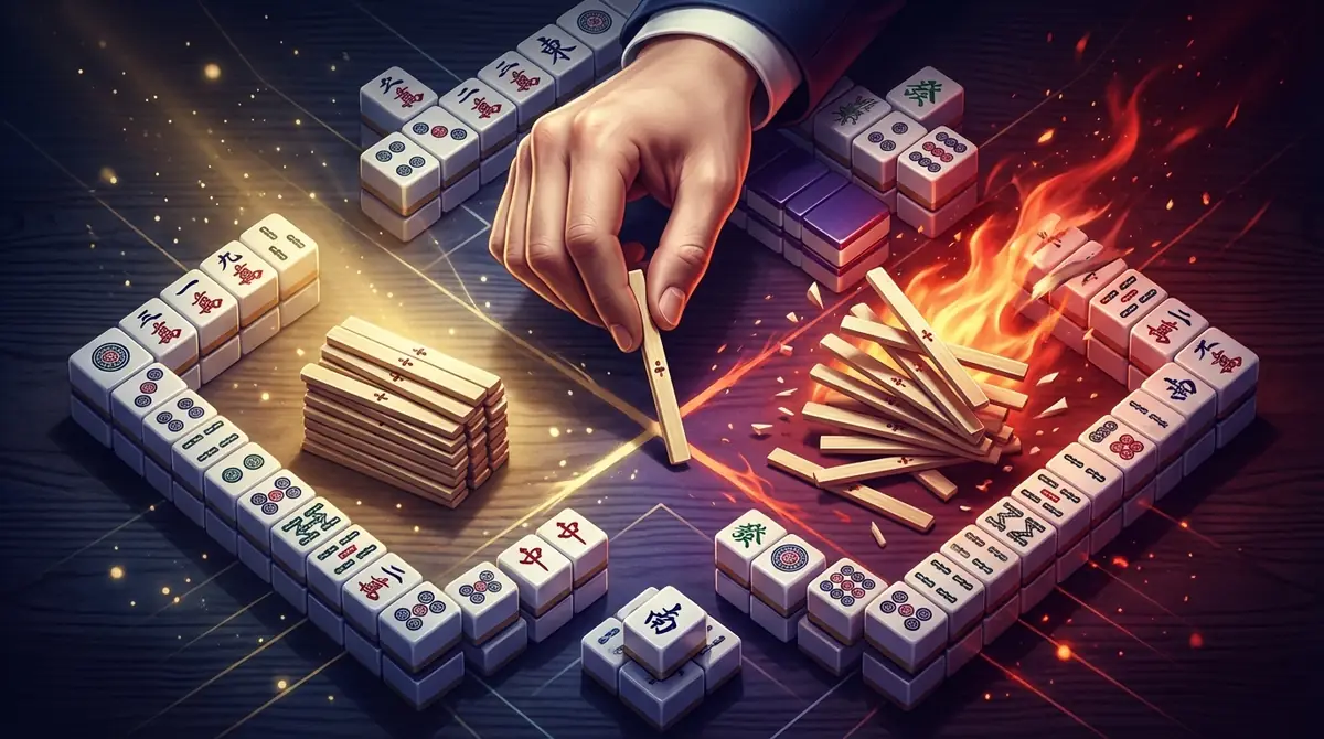 オーラスのリーチ判断｜トップ確定と逆転の分岐点