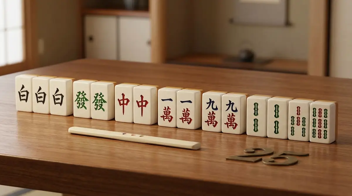 七対子は2翻・25符固定|点数と基本データ早見