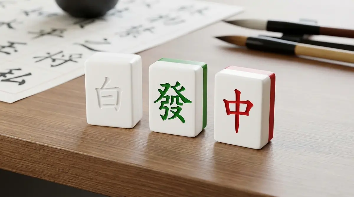 三元牌の読み方と意味|白・發・中を覚えよう