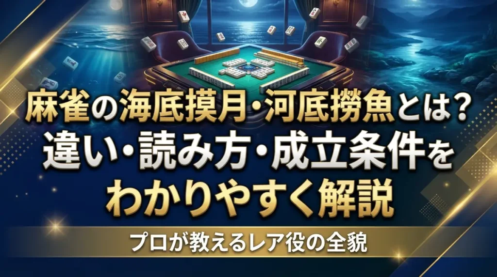 麻雀の海底摸月・河底撈魚とは？違い・読み方・成立条件をわかりやすく解説