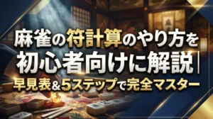 麻雀の符計算のやり方を初心者向けに解説｜早見表&5ステップで完全マスター