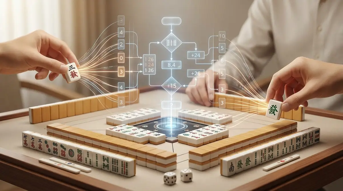 ツモとロンで点数が変わる仕組みを図解で解説