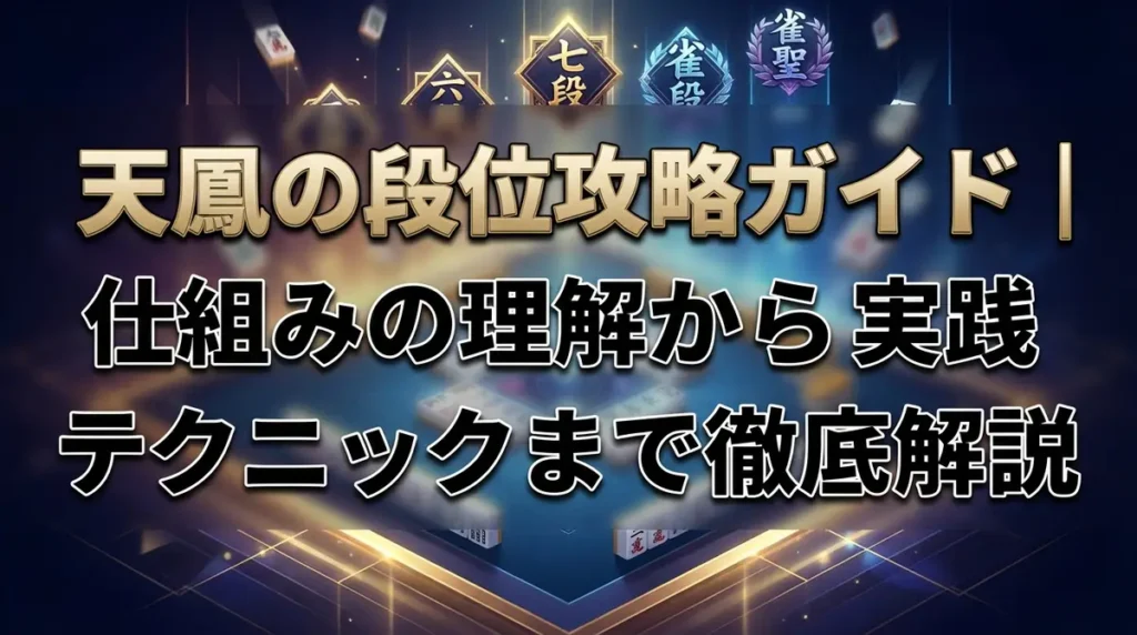 天鳳の段位攻略ガイド｜仕組みの理解から実践テクニックまで徹底解説