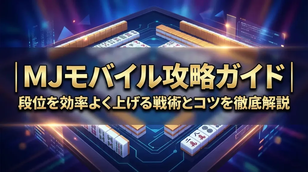 MJモバイル攻略ガイド｜段位を効率よく上げる戦術とコツを徹底解説