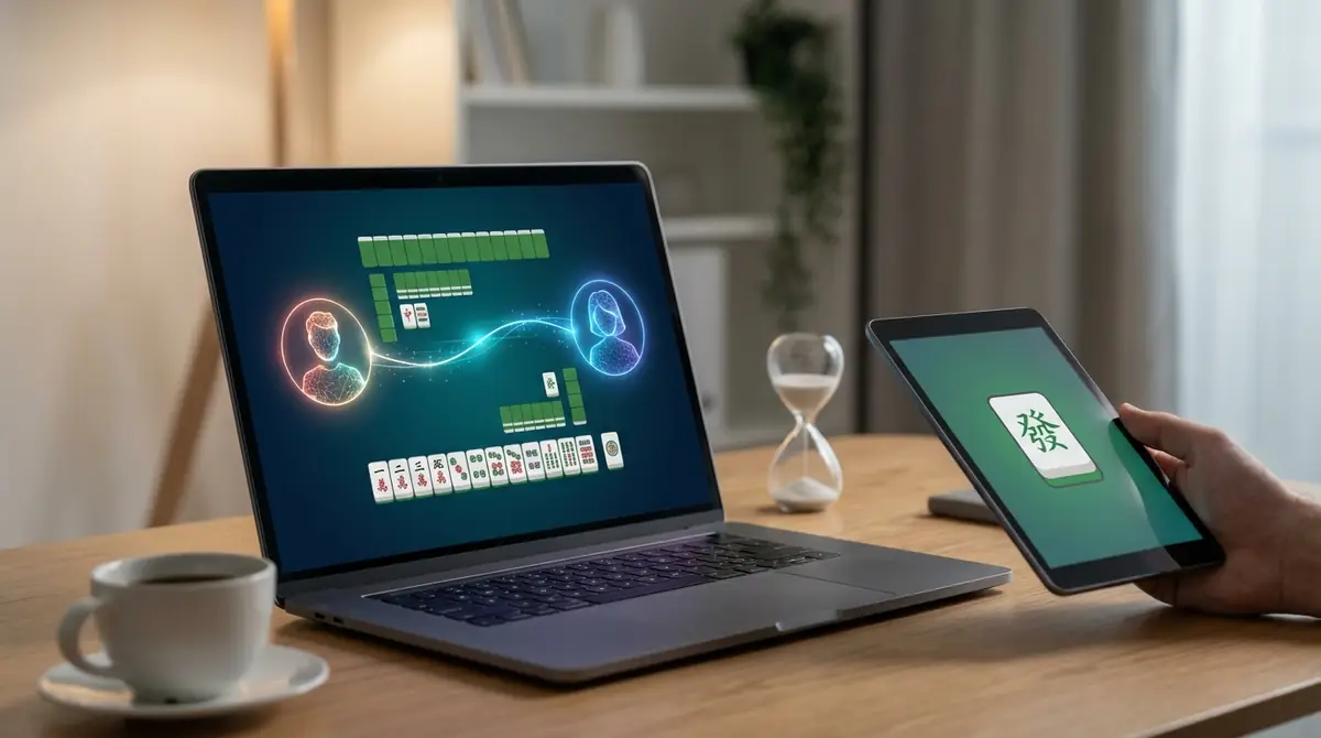 オンライン麻雀で友達と遊ぶ仕組みを30秒で理解