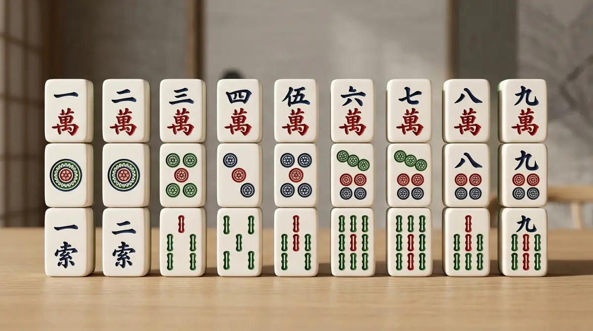 【数牌】萬子・筒子・索子の全27種類を画像付きで解説