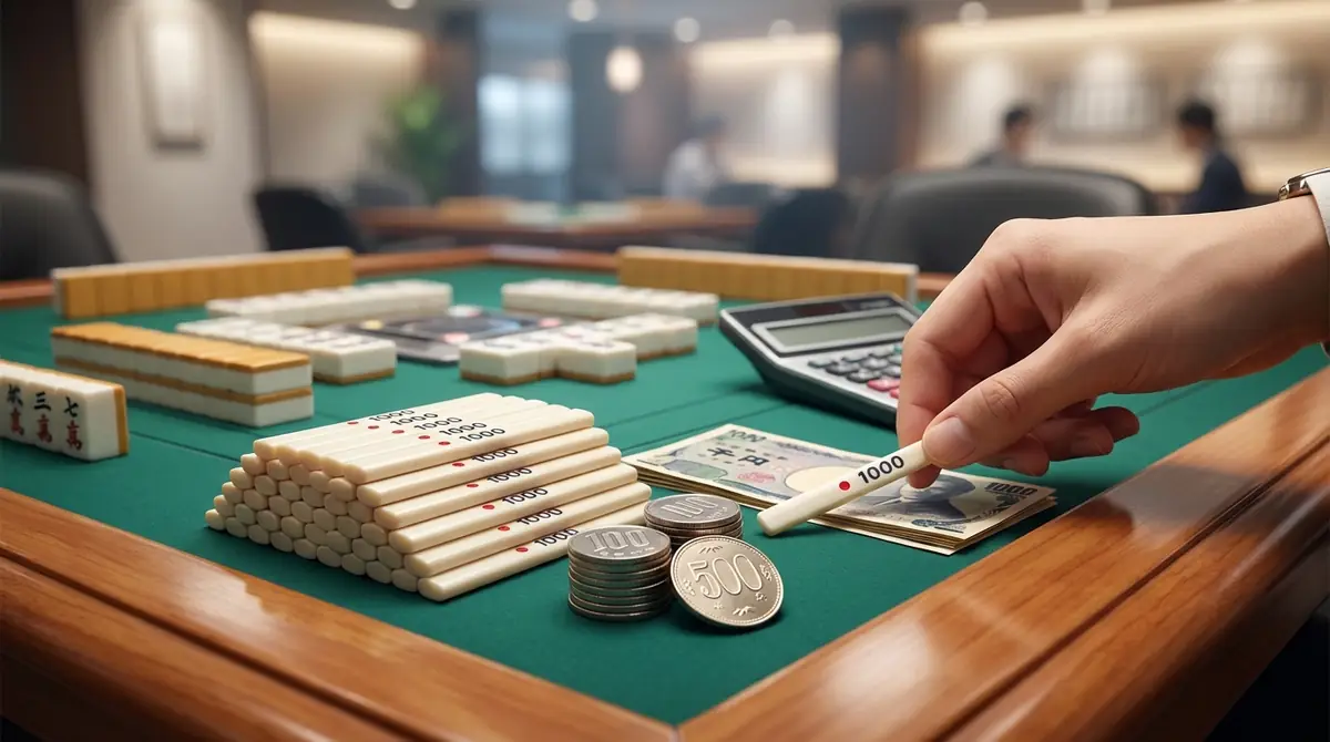 雀荘のレートは「1000点あたりの金額」を表す仕組み