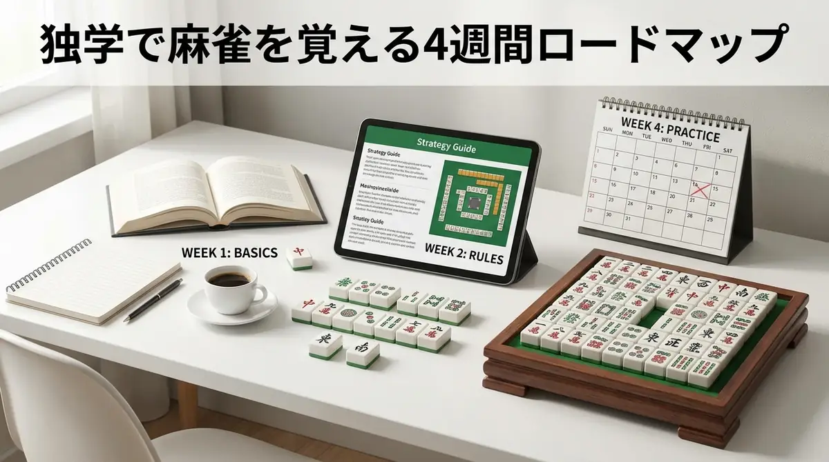 独学で麻雀を覚える4週間ロードマップ