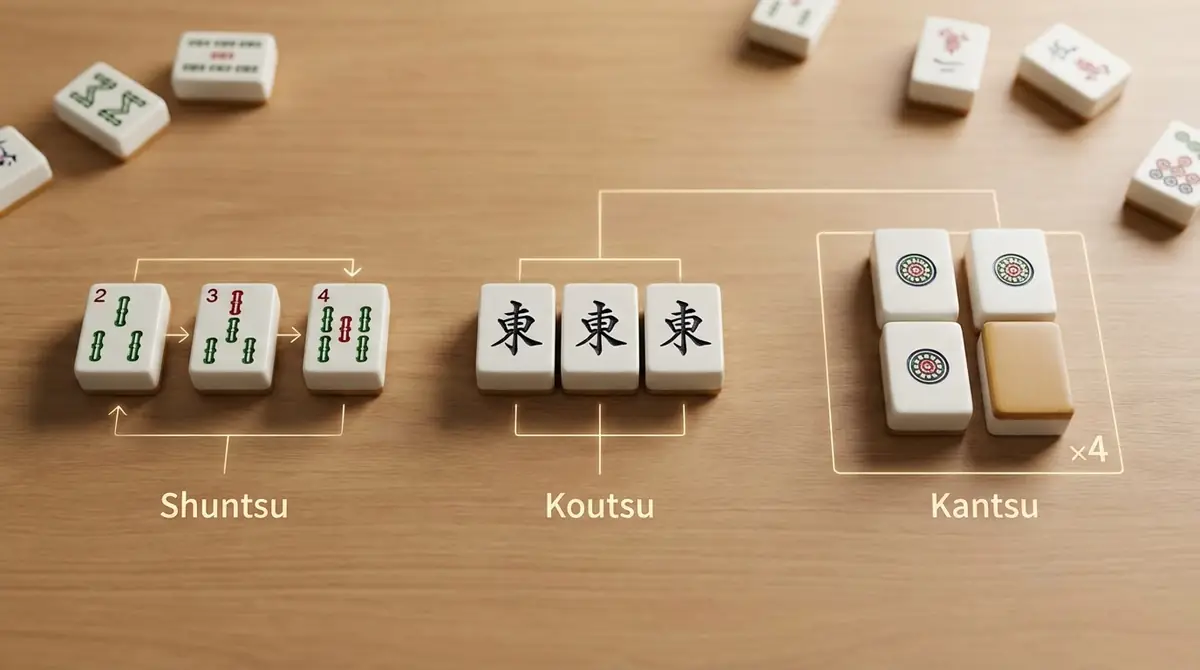 順子・刻子・槓子を図解で解説｜それぞれの作り方