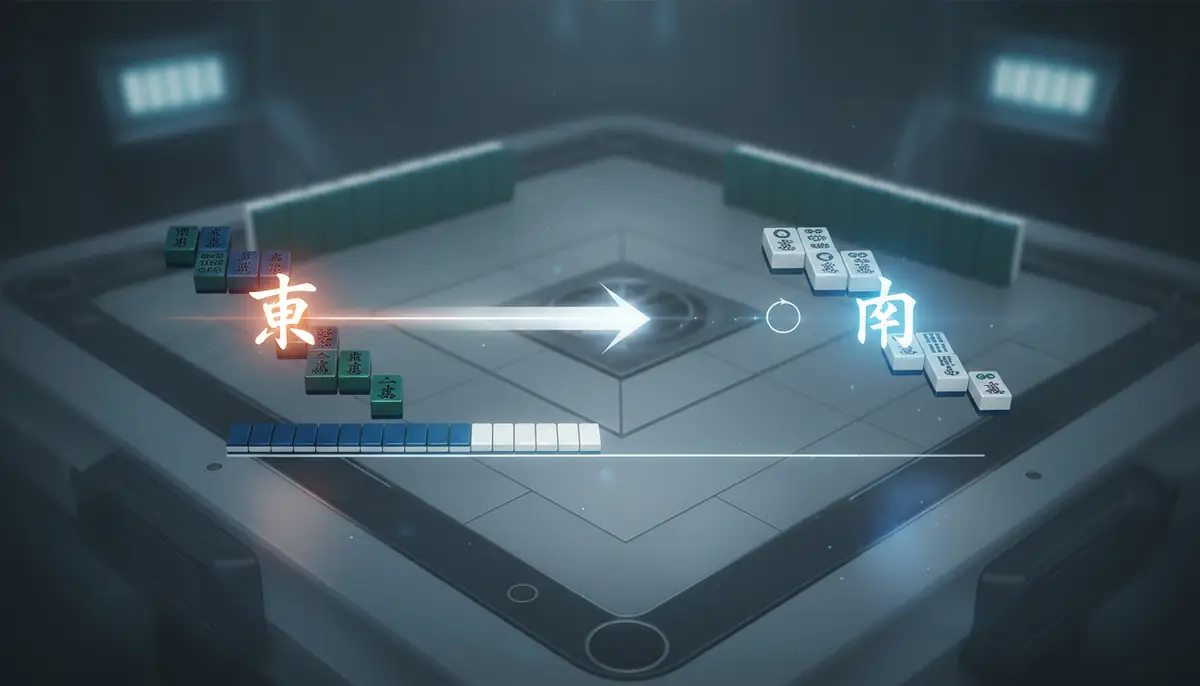 半荘の流れ|東場→南場で1ゲーム完結(東風戦との違いも解説)