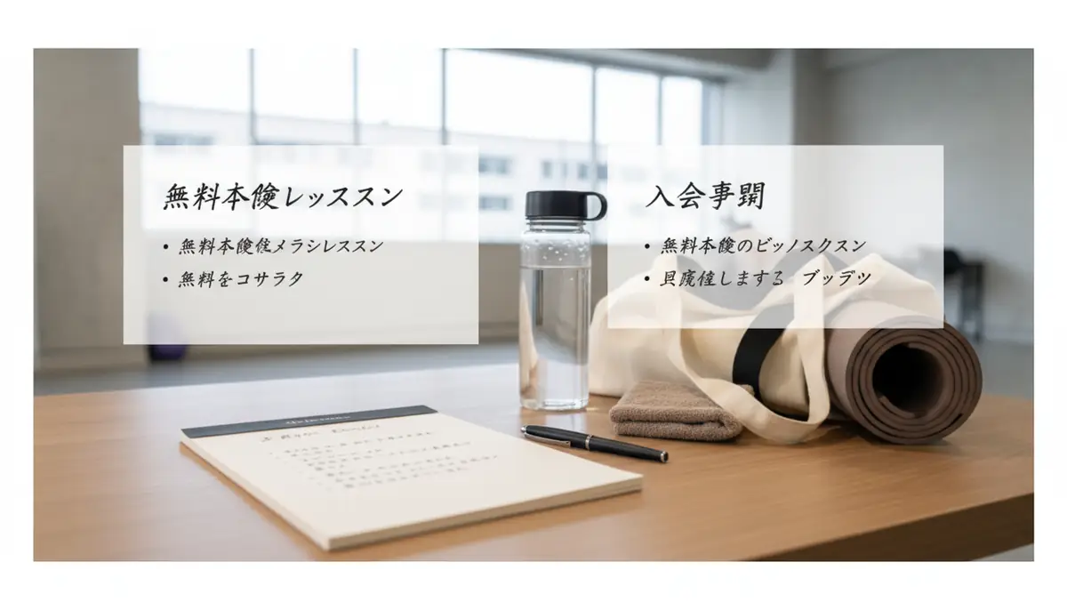 無料体験レッスンの内容と入会手順【当日の持ち物も解説】